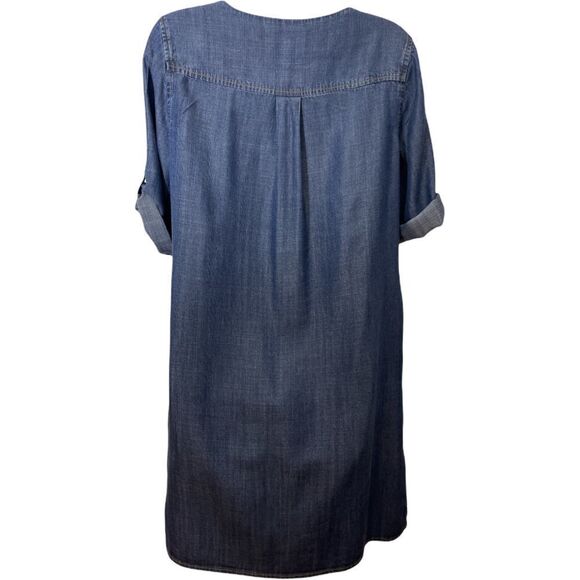 Tommy Hilfiger Dress, with Lace, Size 8 - we Blue Denim - Picture 4 of 4